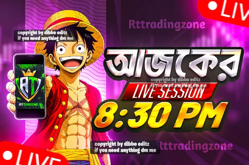 Dynamic Anime-Style Trading Live Session Banner