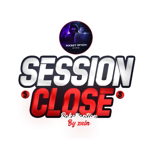 Pocket Option Session Close Sticker