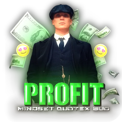 Profit Mindset Quotex Bug Sticker