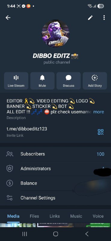 Dibbo Editz Telegram Channel Profile Logo