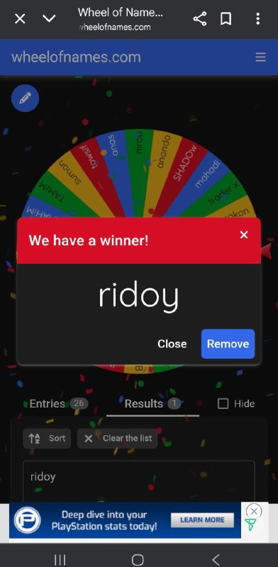 Giveaway Winner Announcement